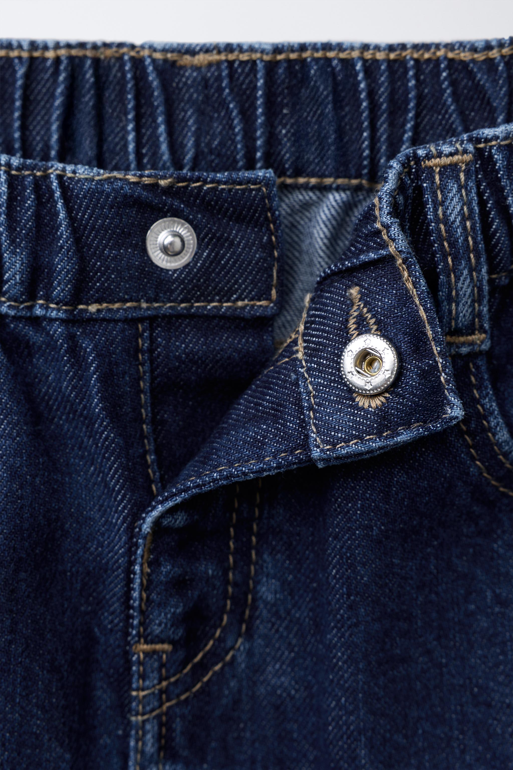 DENIM CULOTTES WITH BOWS